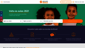 What Melhorescola.com.br website looked like in 2021 (3 years ago)