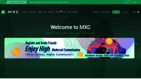 What Mxc.io website looked like in 2021 (3 years ago)