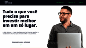 What Maisretorno.com website looked like in 2021 (4 years ago)