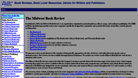 What Midwestbookreview.com website looked like in 2021 (3 years ago)