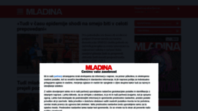 What Mladina.si website looked like in 2021 (3 years ago)