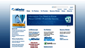 What Mdwise.org website looked like in 2021 (3 years ago)