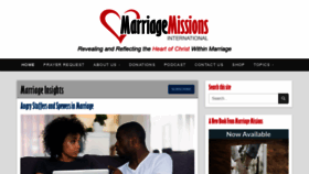 What Marriagemissions.com website looked like in 2021 (3 years ago)