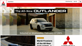 What Mitsubishi-motors.com website looked like in 2021 (3 years ago)