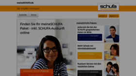 What Meineschufa.de website looked like in 2021 (3 years ago)