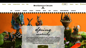 What Mackenzie-childs.com website looked like in 2021 (3 years ago)
