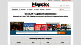 What Magazineline.com website looked like in 2021 (3 years ago)