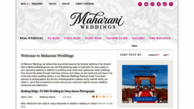 What Maharaniweddings.com website looked like in 2021 (4 years ago)