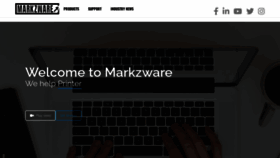 What Markzware.com website looked like in 2021 (3 years ago)