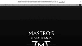 What Mastrosrestaurants.com website looked like in 2021 (3 years ago)