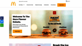 What Mcdonalds.co.za website looked like in 2021 (3 years ago)