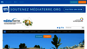 What Mediaterre.org website looked like in 2021 (3 years ago)