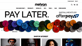 What Mehron.com website looked like in 2021 (3 years ago)