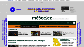 What Mesec.cz website looked like in 2021 (3 years ago)