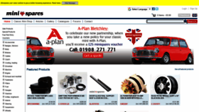 What Minispares.com website looked like in 2021 (3 years ago)