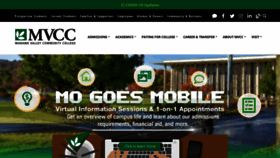 What Mvcc.edu website looked like in 2021 (3 years ago)