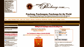 What Mypanchang.com website looked like in 2021 (3 years ago)