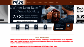 What Memfcu.org website looked like in 2021 (3 years ago)