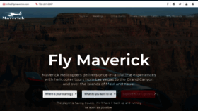 What Maverickhelicopter.com website looked like in 2021 (3 years ago)