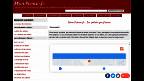 What Mon-poeme.fr website looked like in 2021 (3 years ago)