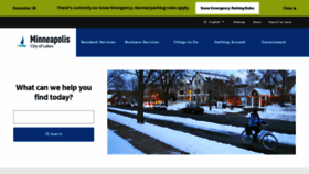 What Minneapolismn.gov website looked like in 2021 (3 years ago)