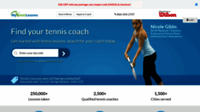 What Mytennislessons.com website looked like in 2021 (3 years ago)
