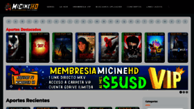 What Micinehd.com website looked like in 2021 (3 years ago)