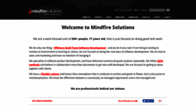 What Mindfiresolutions.com website looked like in 2021 (3 years ago)