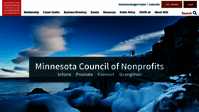 What Minnesotanonprofits.org website looked like in 2021 (3 years ago)