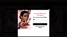 What Melissacosmetics.com website looked like in 2021 (3 years ago)