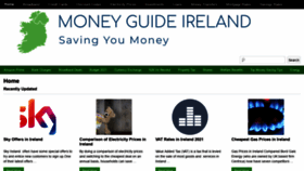 What Moneyguideireland.com website looked like in 2021 (3 years ago)