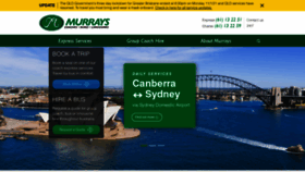 What Murrays.com.au website looked like in 2021 (3 years ago)