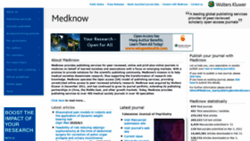 What Medknow.com website looked like in 2021 (3 years ago)