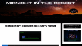 What Midnightinthedesert.com website looked like in 2021 (3 years ago)