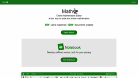 What Mathcha.io website looked like in 2021 (3 years ago)