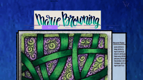 What Mariebrowning.com website looked like in 2021 (3 years ago)