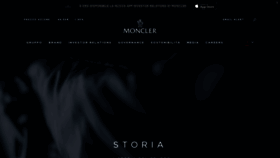 What Monclergroup.com website looked like in 2021 (3 years ago)
