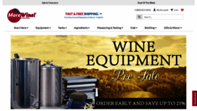 What Morewinemaking.com website looked like in 2021 (4 years ago)