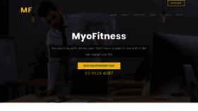 What Myofitness.com.au website looked like in 2021 (3 years ago)