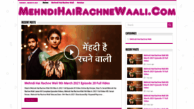 What Mehndihairachnewaali.com website looked like in 2021 (3 years ago)