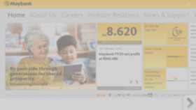 What Maybank.com.my website looked like in 2021 (3 years ago)