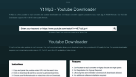What Mp3yt.net website looked like in 2021 (3 years ago)