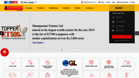 What Manappuram.com website looked like in 2021 (3 years ago)