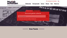 What Muziekschatten.nl website looked like in 2021 (3 years ago)