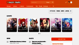 What Mangakawaii.com website looked like in 2021 (3 years ago)