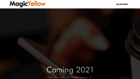 What Magicyellow.com website looked like in 2021 (3 years ago)