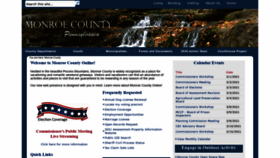 What Monroecountypa.gov website looked like in 2021 (3 years ago)