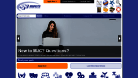 What Mjc.edu website looked like in 2021 (3 years ago)
