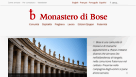 What Monasterodibose.it website looked like in 2021 (3 years ago)