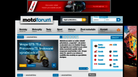 What Motoforum.cz website looked like in 2021 (3 years ago)